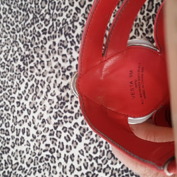 Impo red wedge sandals SZ 9 - Picture 7 of 11